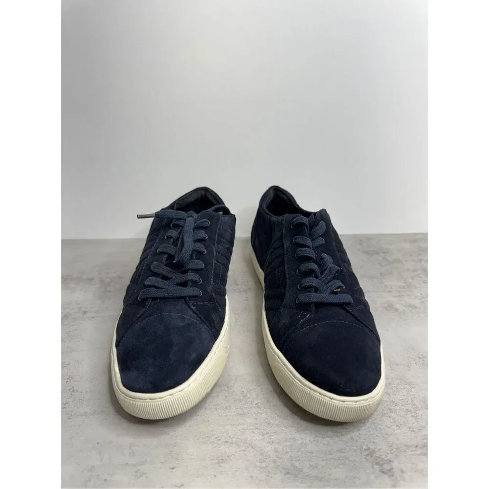 Vaneli Sneaker Size 7.5 Wide Navy Lace Up Suede Sport Shoes‎
